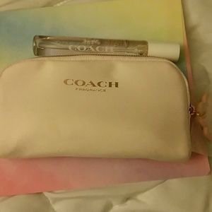 Coach floral spray in delicate pink case
